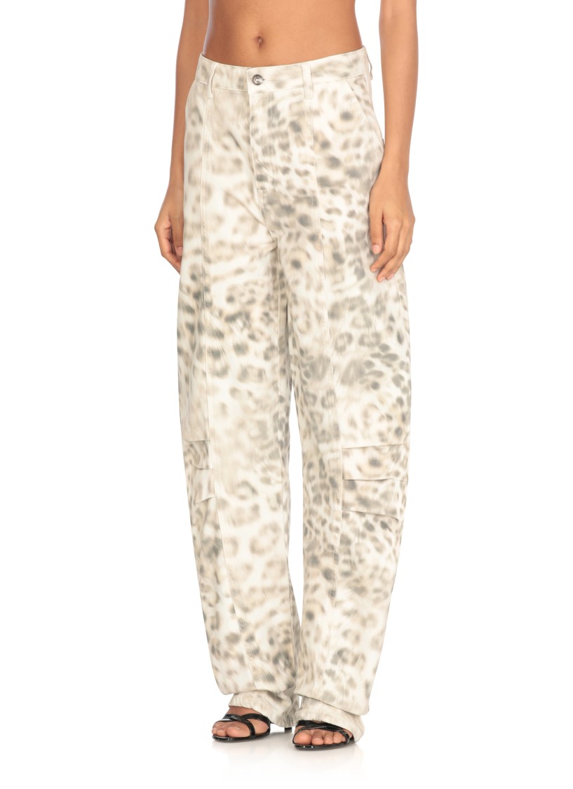 Shop Rotate Birger Christensen Rotate Green Cotton Jeans