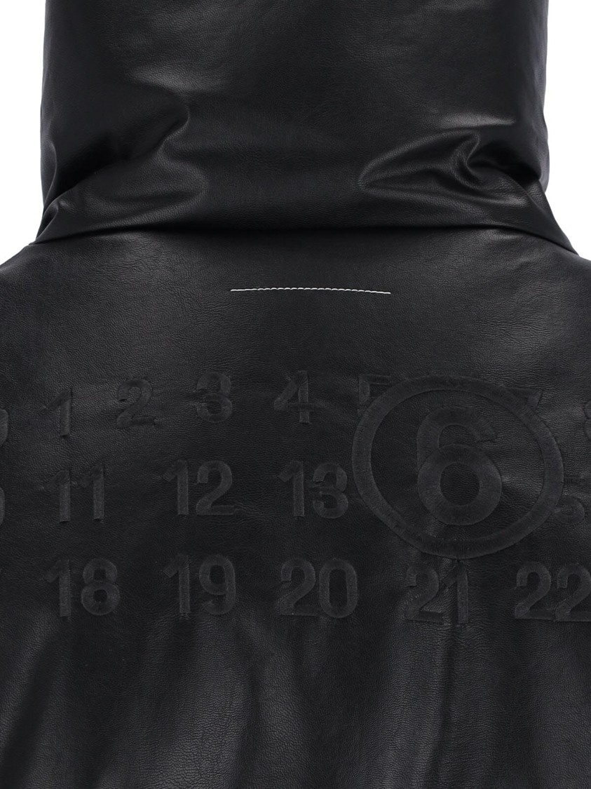 Mm6 Maison Margiela Pleather Puffer Jacket