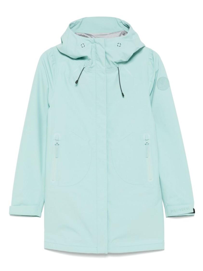 Save The Duck Lightweight Water-repellent Parka With Modern Silhouette In Blue