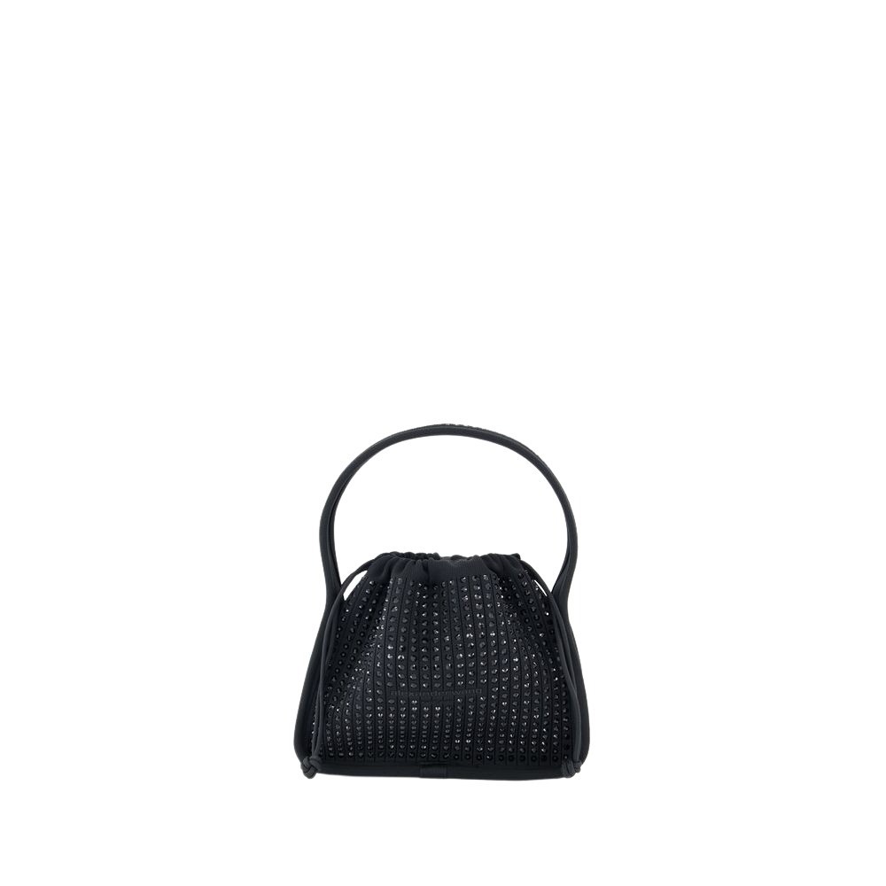 Alexander Wang Sapphire Glass Embellished Bag In Black