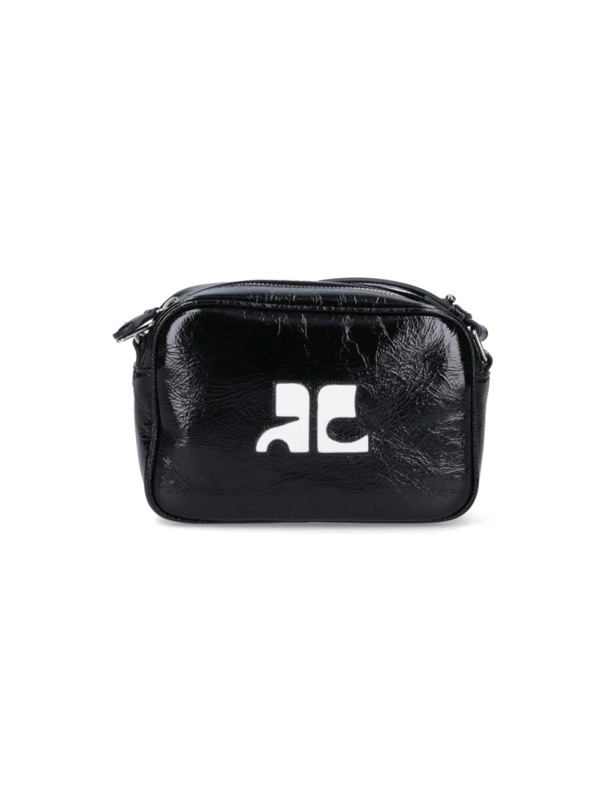 Courrèges "reedition Camera Bag" Shoulder Bag – Black In Black
