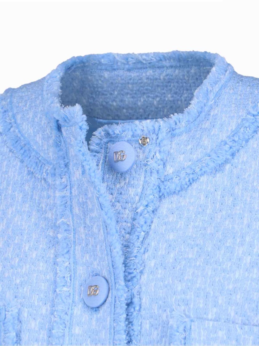 Dolce & Gabbana Rachel Multipocket Jacket In Blue