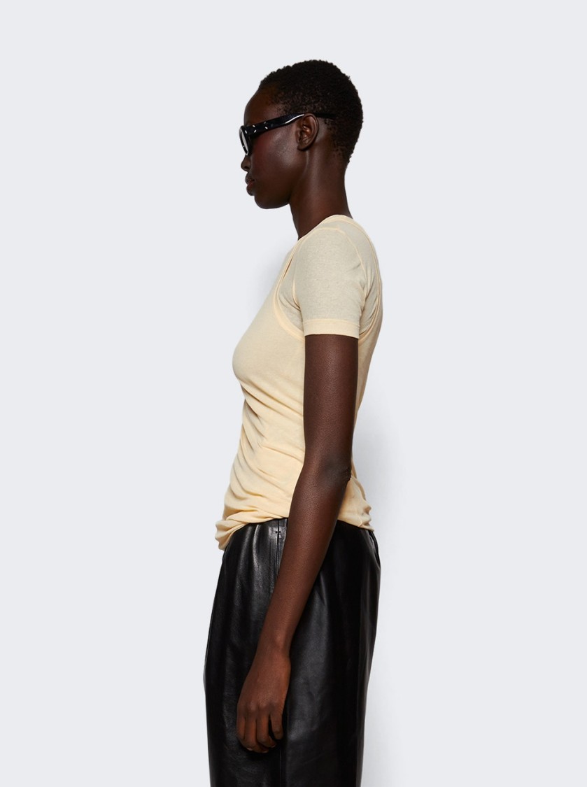 Shop Jil Sander Short Sleeve Top Bone In Neutrals