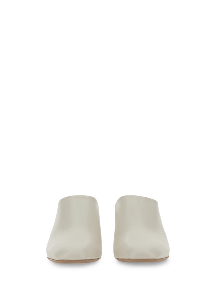 TOD'S TOD'S BACKLESS CALFSKIN SANDALS WITH SOPHISTICATED HEEL