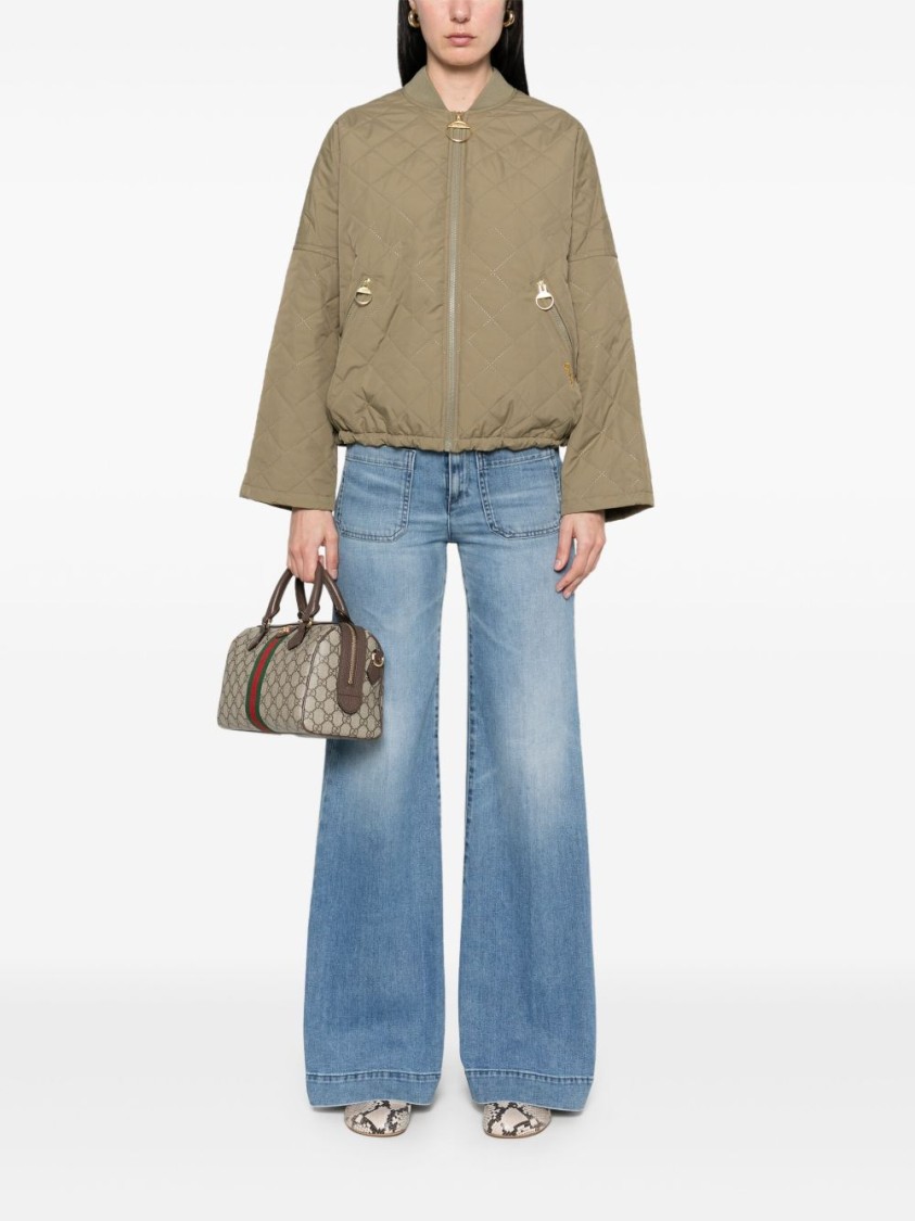 Barbour Emlyn Bomber Jacket In Green