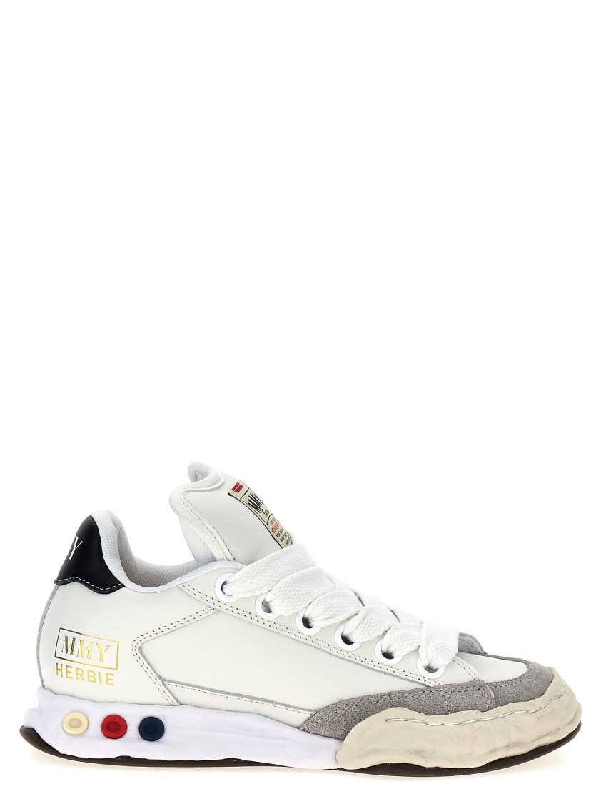 Miharayasuhiro Herbie Distressed-effect Sneakers In White