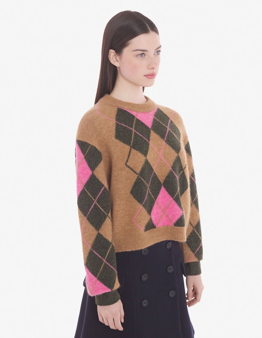 Maison Kitsuné Boxy-cut Wool And Alpaca Jumper