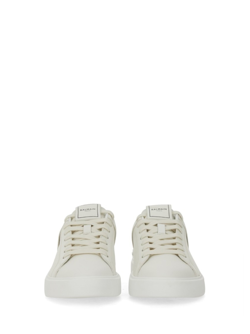 Balmain Leather Court Sneakers For Women
