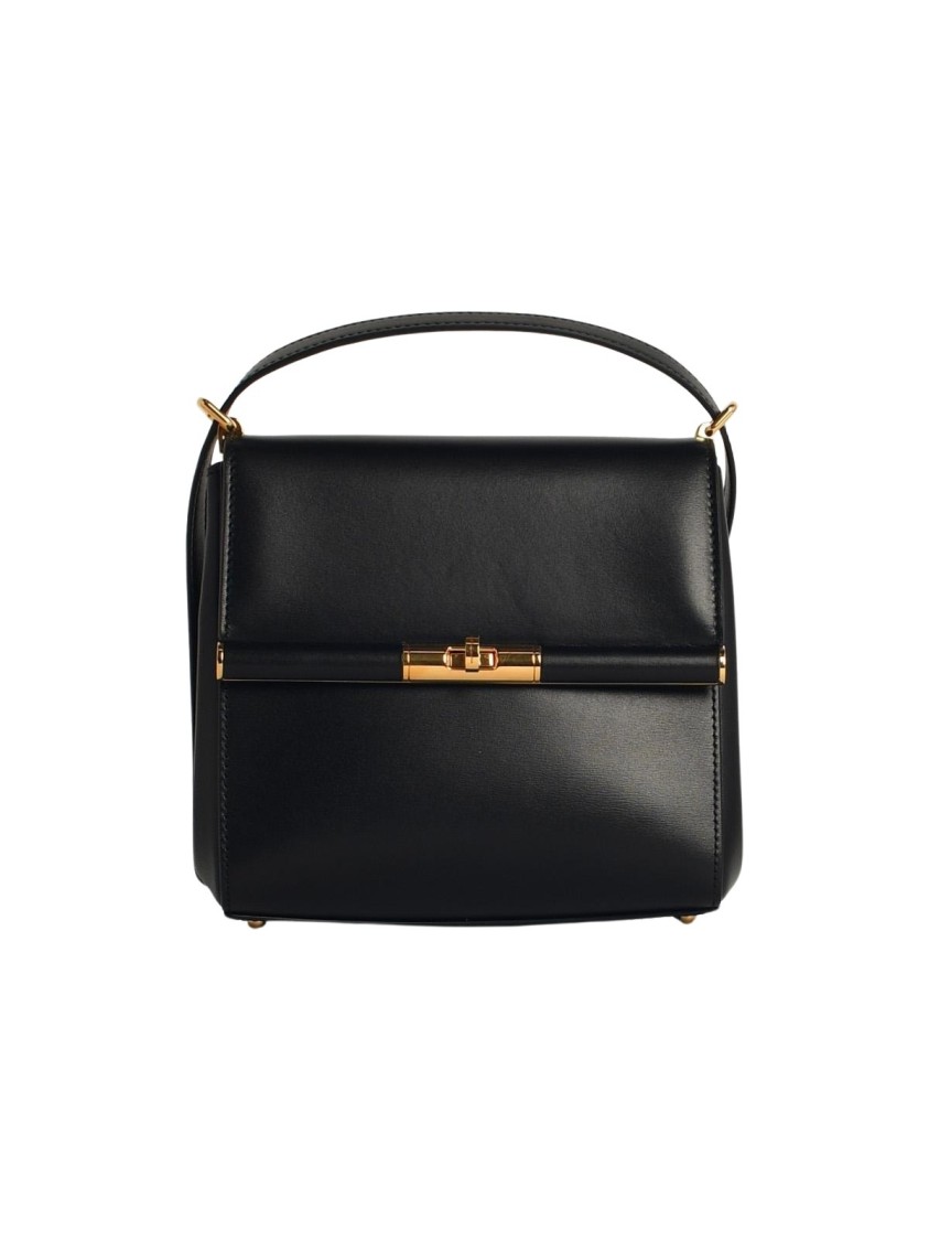 Dolce & Gabbana 'new Sicily' Black Leather Crossbody Bag Women In Black