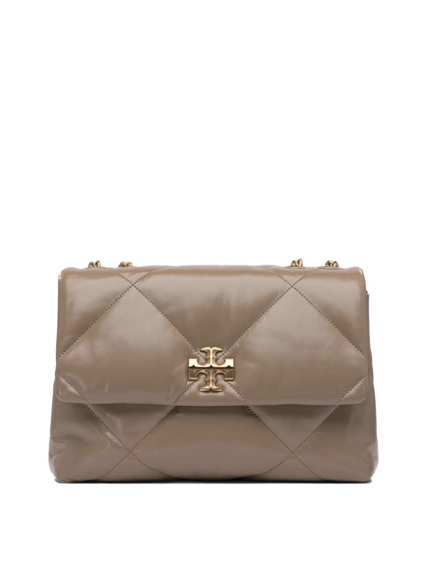 Tory Burch Convertible Diamond Quilted Shoulder Bag In Brown