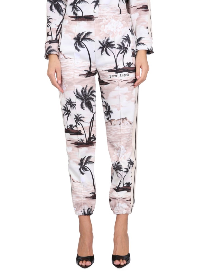 Palm Angels Woman Pants Cream Size M Recycled Polyester In White