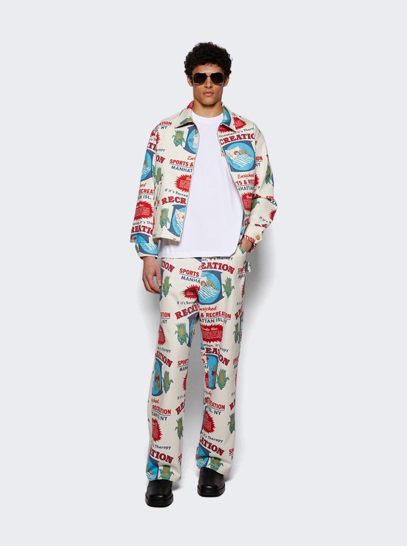 Bode Enrichment Jacket White And Multicolor In White