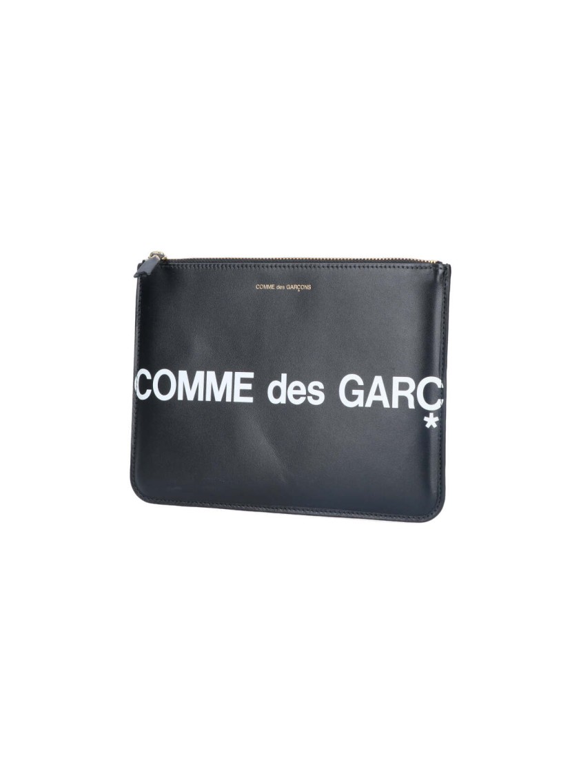 COMME DES GARÇONS COMME DES GARÇONS LOGO POUCH – BLACK