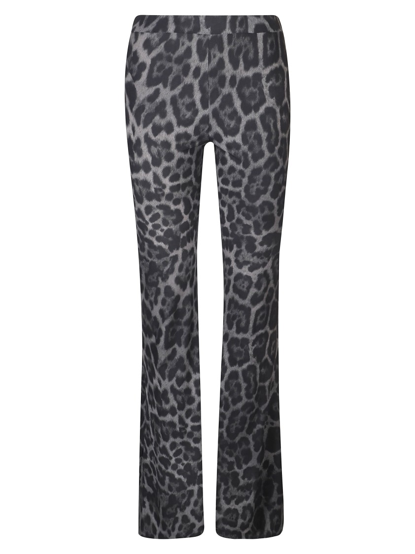Stella Mccartney Leopard Print Flared Trousers In Animal Print