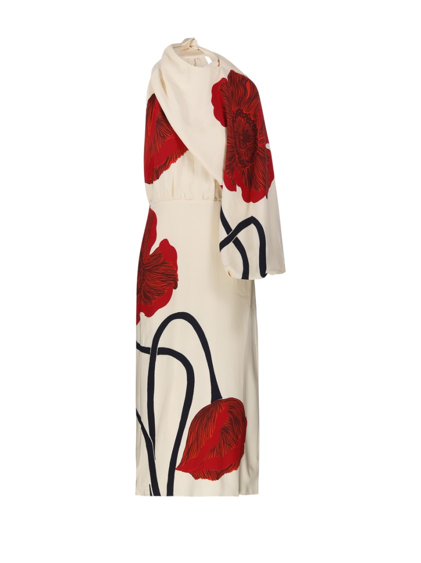 Shop Johanna Ortiz Riad De Versos Ankle Dress In Neutrals