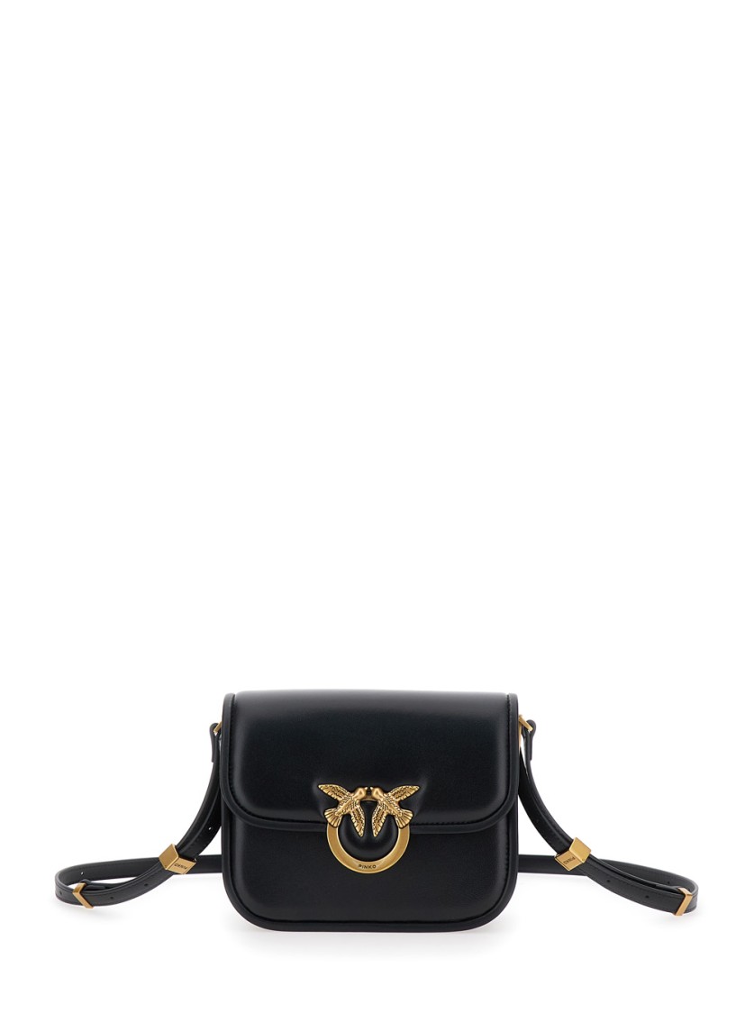 Pinko Love Box' Black Crossbody Bag
