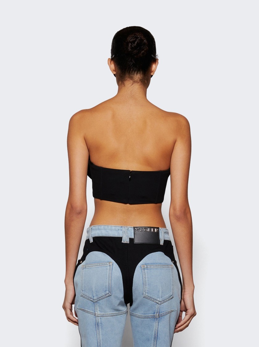 JEAN PAUL GAULTIER JEAN PAUL GAULTIER CONICAL CUP BRA TOP BLACK 