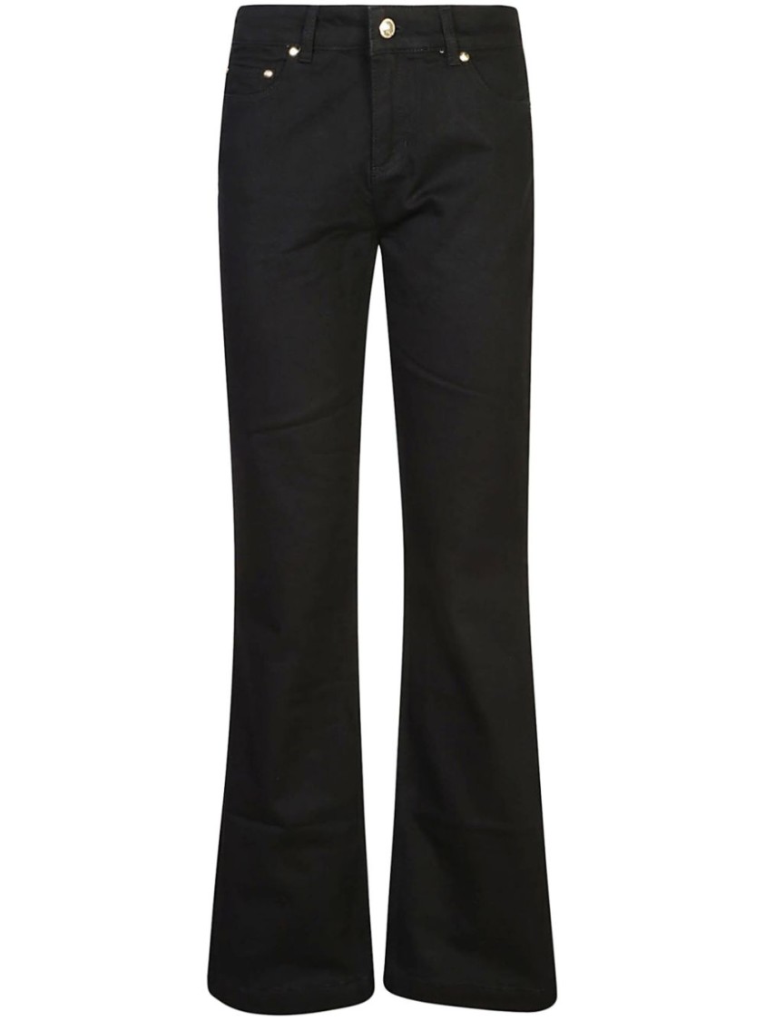 JUST CAVALLI JUST CAVALLI FLARED JEANS WITH COTTON BLEND AND IMPECCABLE FIT