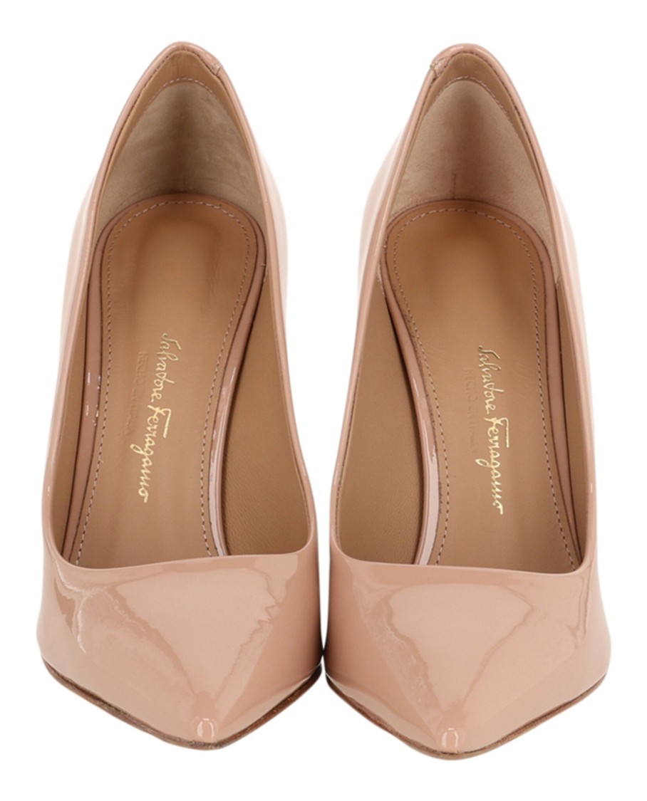 Ferragamo Ilary Pointed-toe Patent Pumps