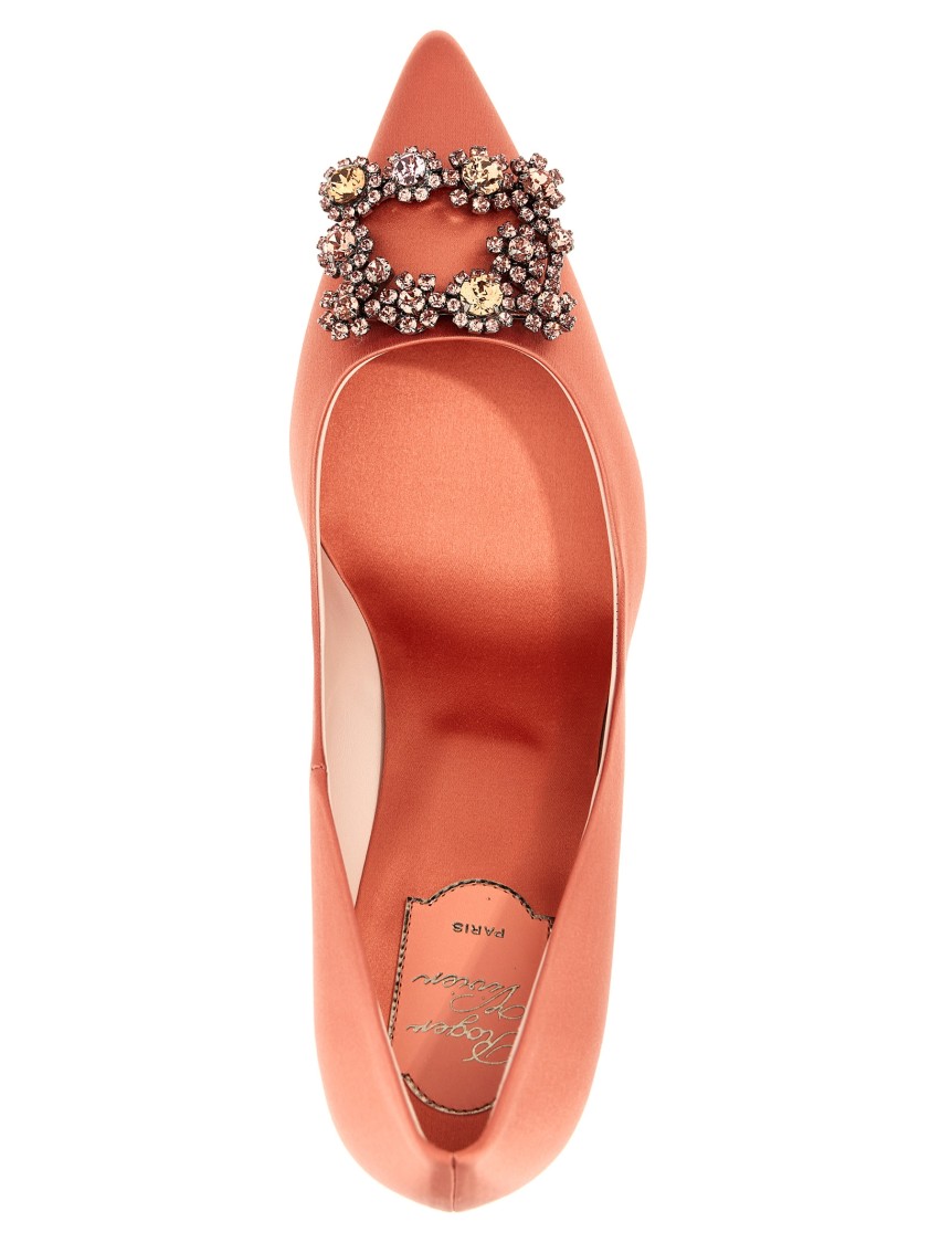 Roger Vivier Efflorescence Pumps Pink In Orange
