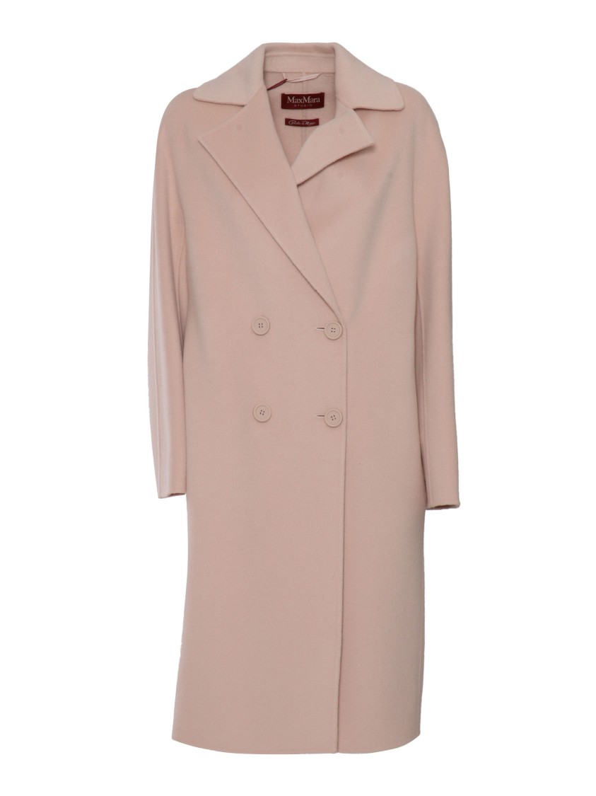 Max Mara Double-breasted Mid-length Coat With Notched Collar