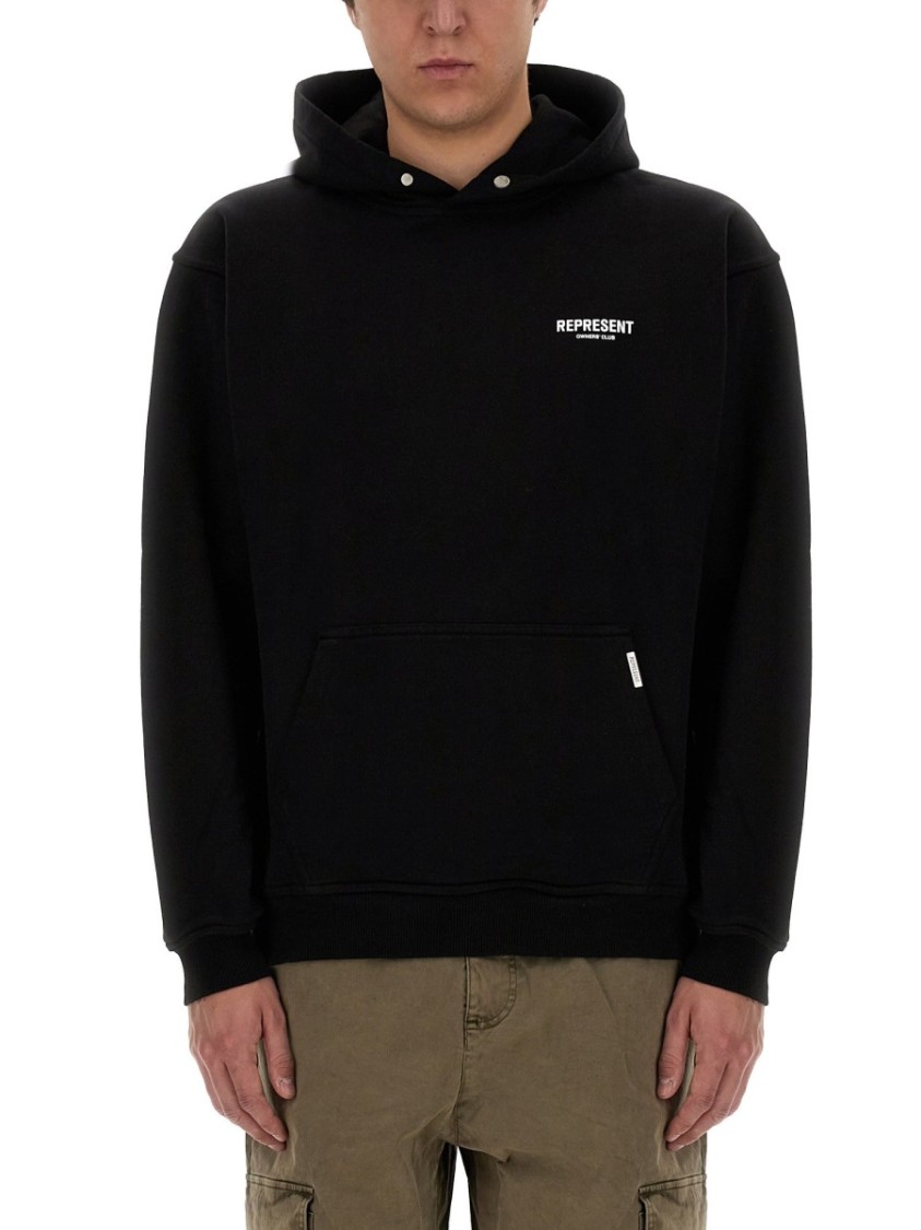 Represent Oversized Logo Hooded Sweatshirt