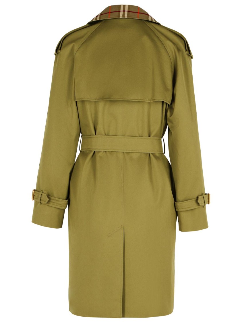 Burberry Castleford Check-collar Belted Double-breasted Trench Coat