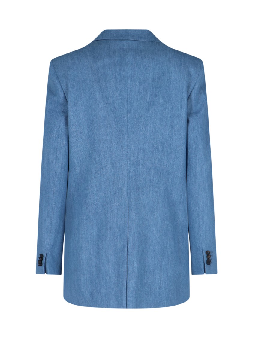 Tagliatore Tailored Jacket Buttoned Cuffs In Blue