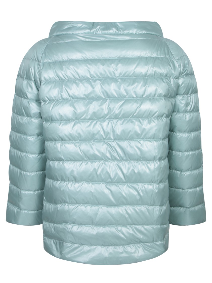 Herno Reversible Blue Jacket With Button Front Closure