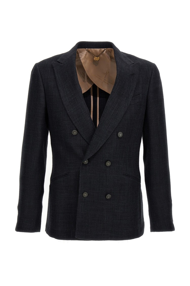 Maurizio Miri Grey Sam Blazer In Black