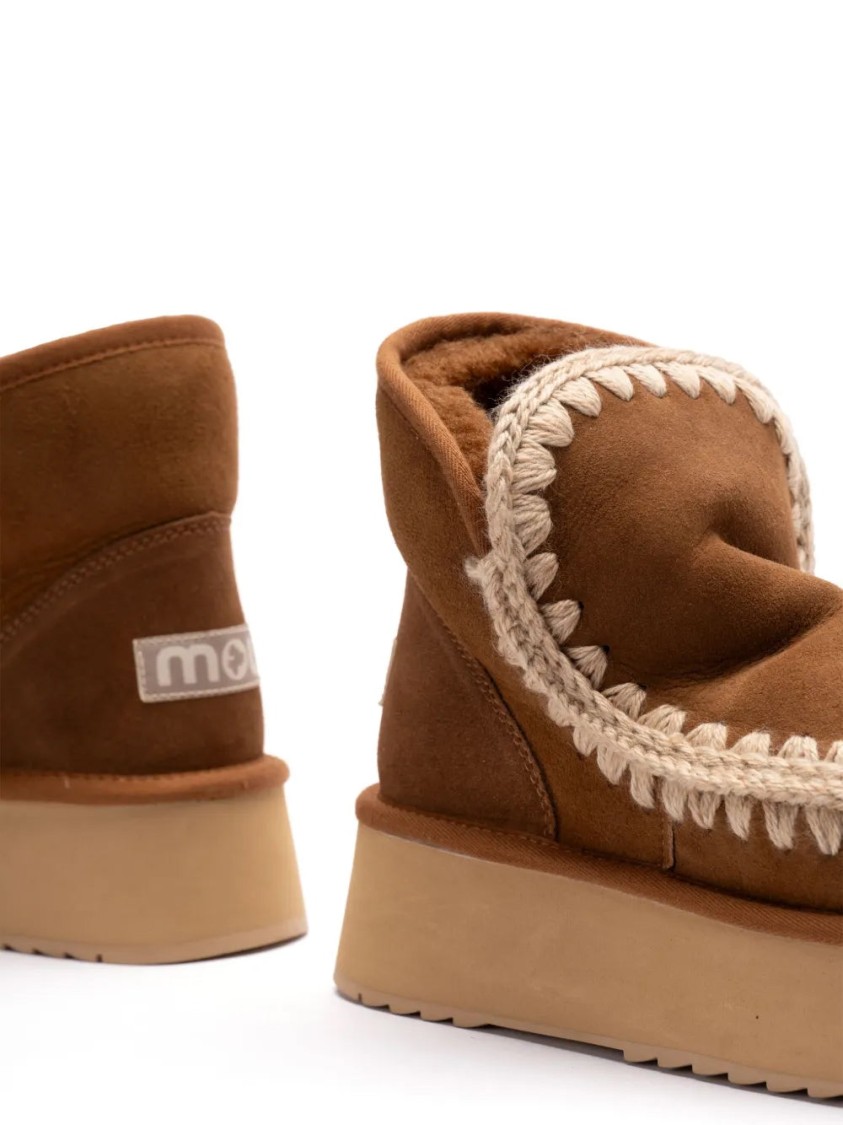 Mou Mini Eskimo Platform Boot In Neutral