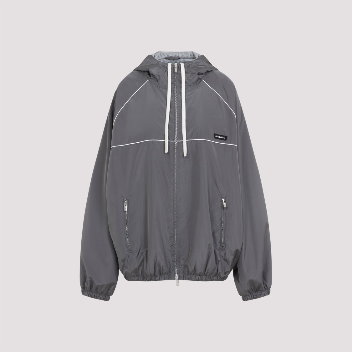 Miu Miu Grey Polyester Jacket