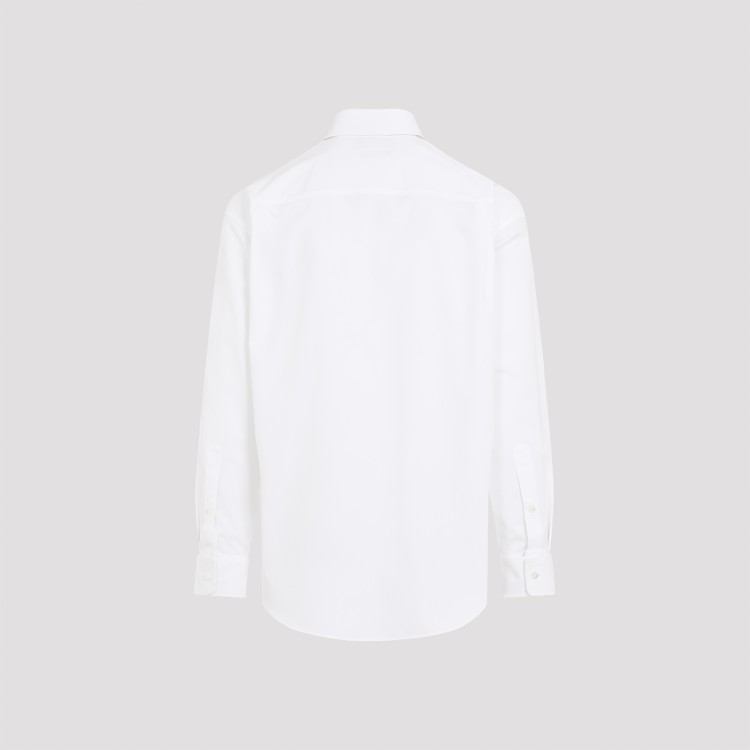 【関税込み】gucci DOUBLE COLLAR SHIRT Gucci White Cotton Shirt With Double Collar Formal Shirt