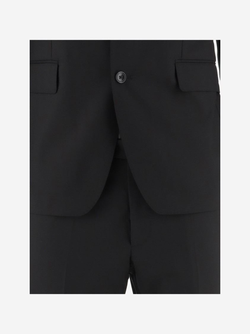 Shop Tagliatore Wool Dress In Black