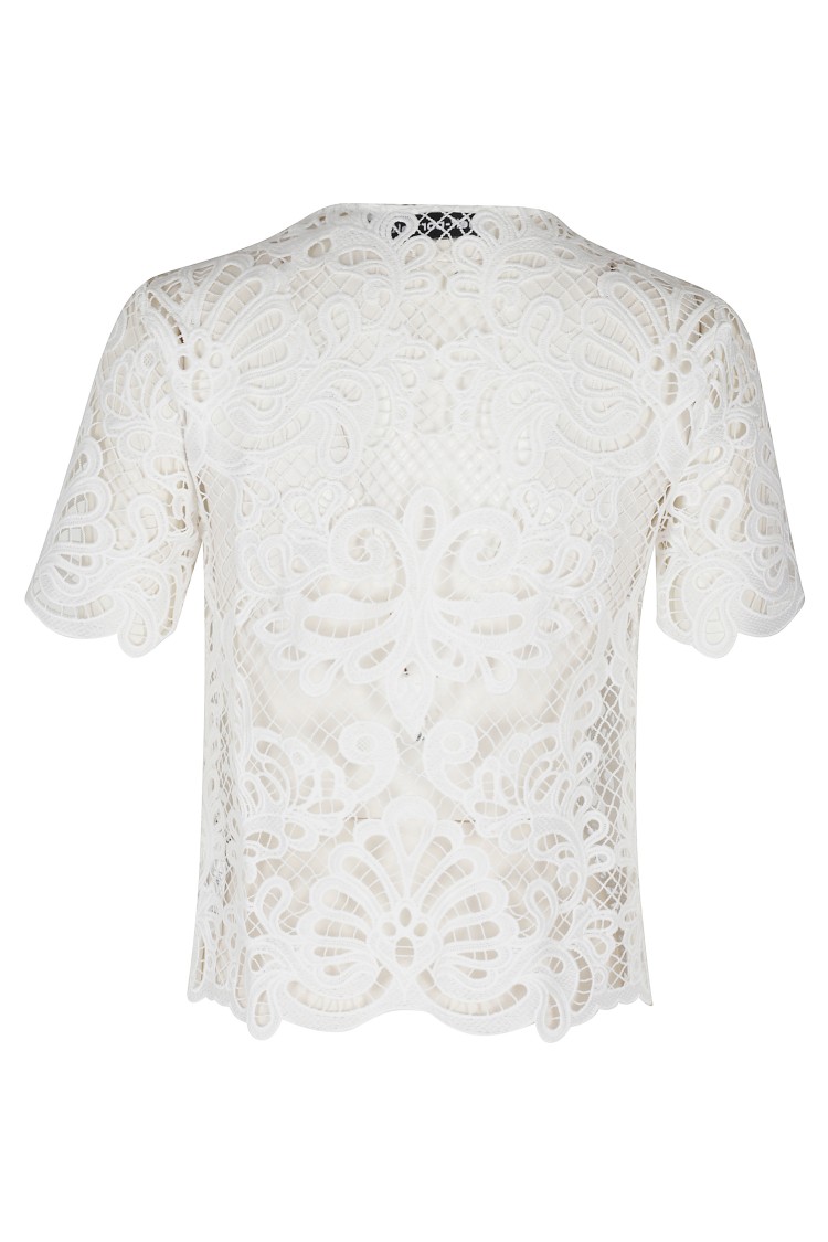 Self-portrait Self Portrait White Lace Top