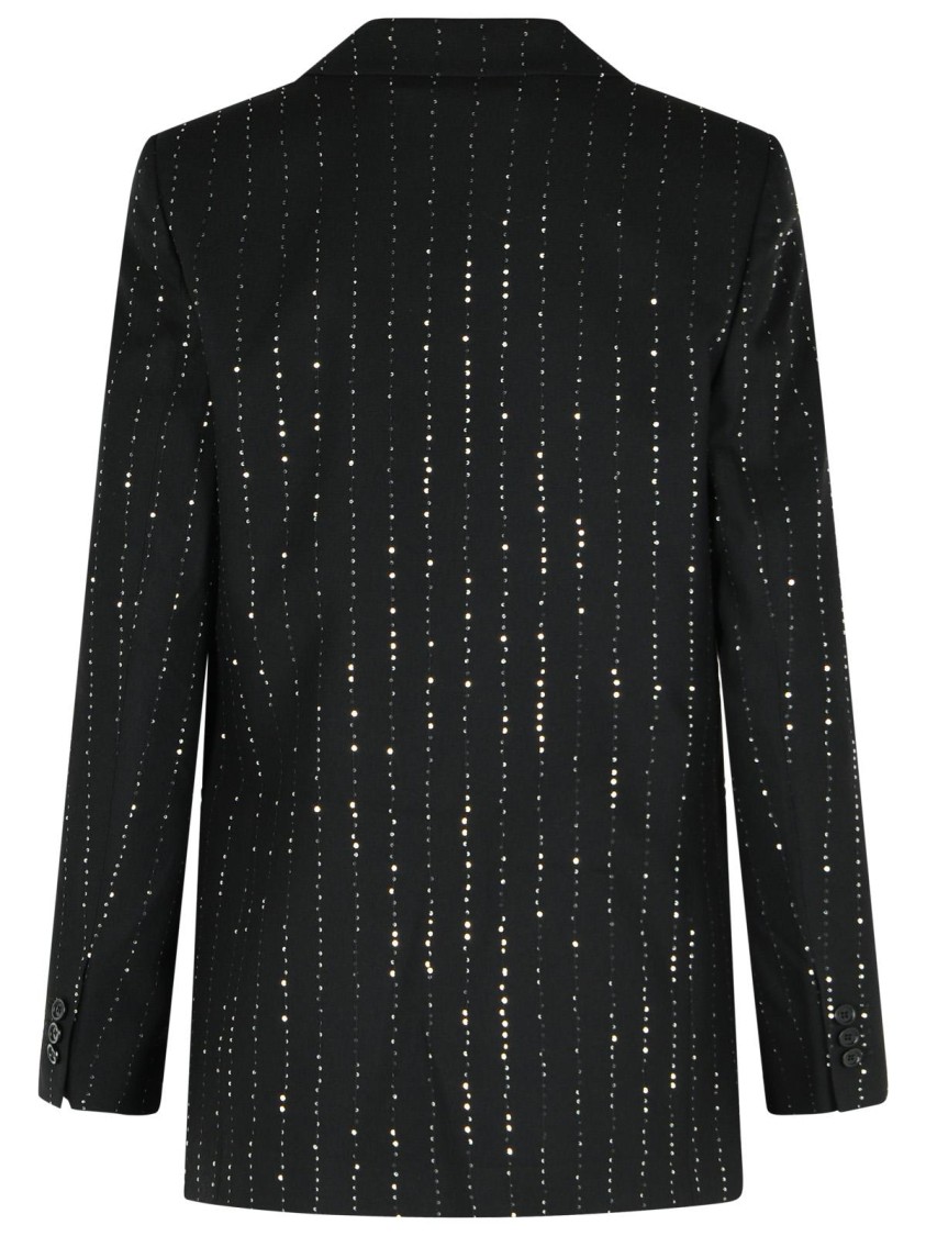 Philipp Plein Sequin Embellished Boyfriend Fit Blazer In Black