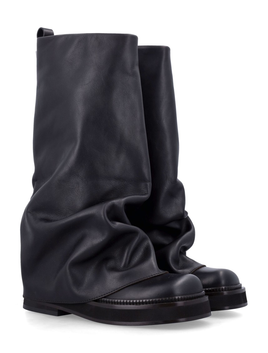 Shop Attico The Robin Combat Boots In Black
