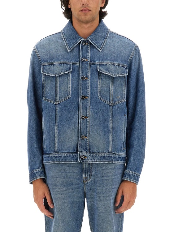 Fendi Classic Blue Denim Jacket in Blue | THE LIST
