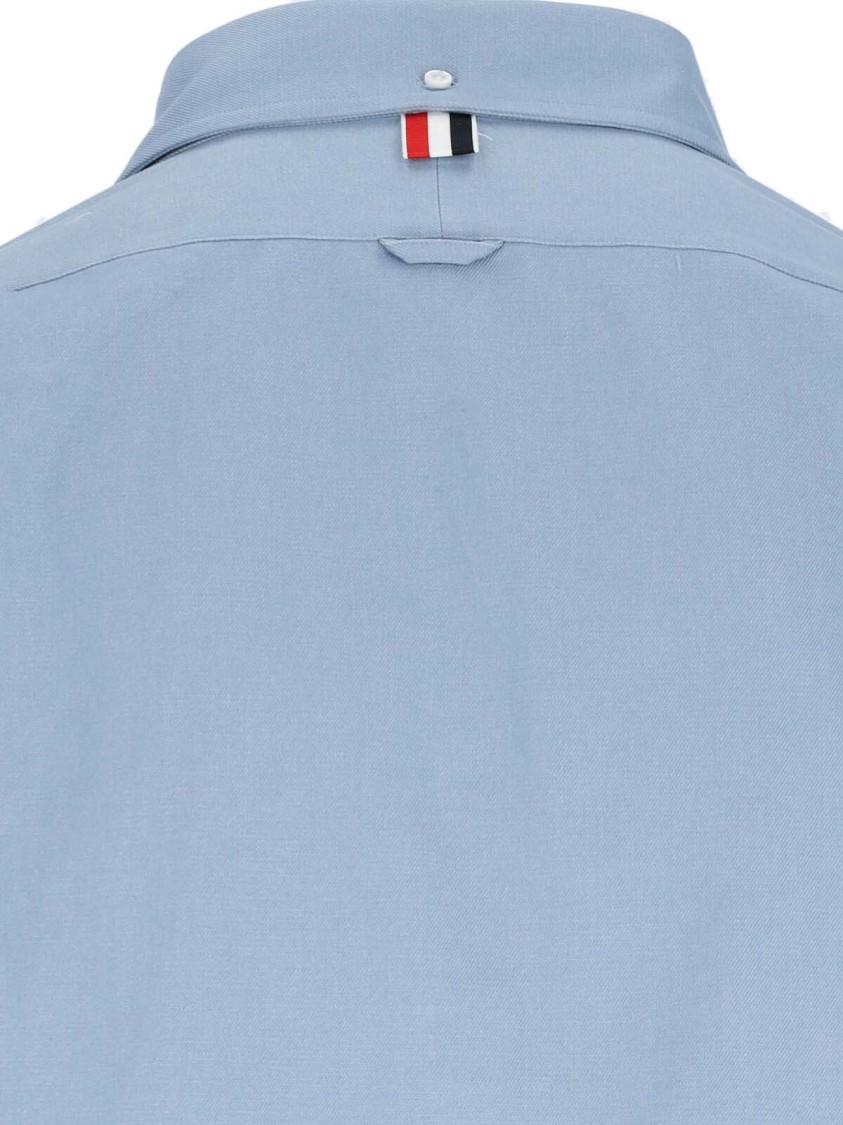 Thom Browne Collared Shirt With Cuffs And Pocket