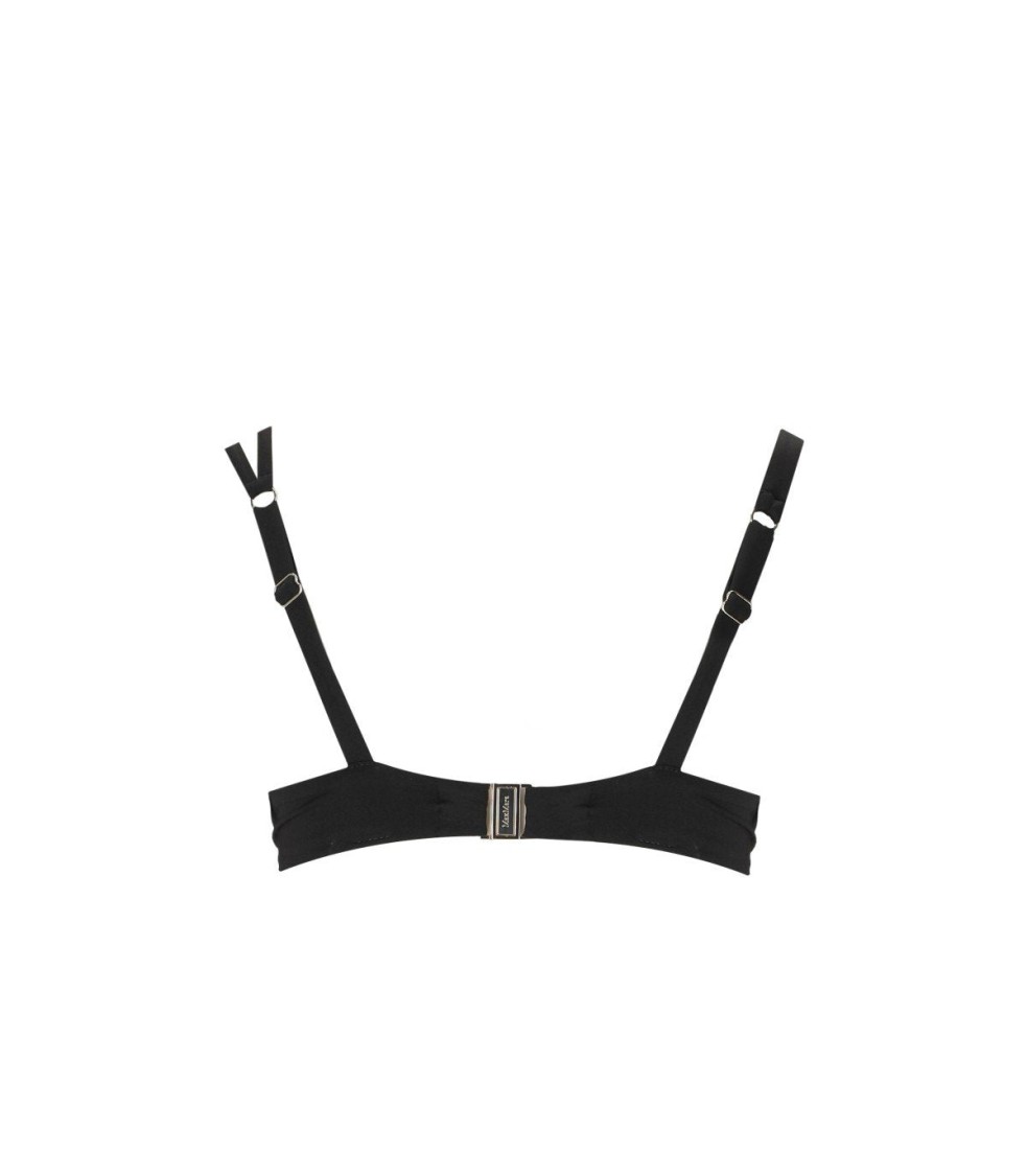 Max Mara Beachwear Adina C Cup Bra Black Bikini Top In Black
