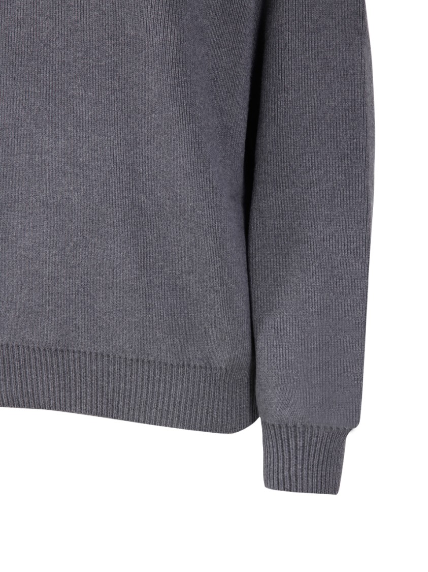 Shop Golden Goose Sweater Crew Neck With Logo