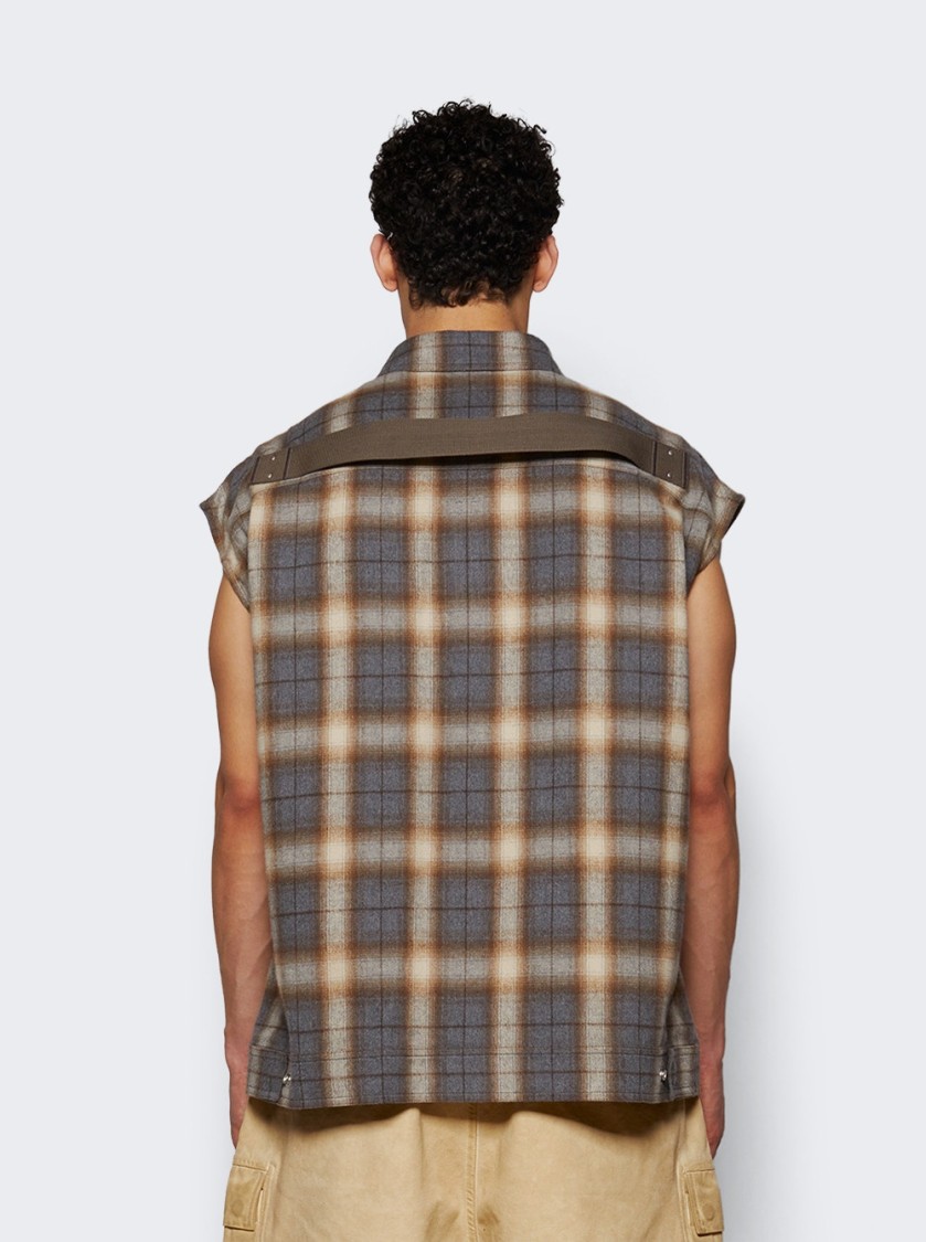 Rick Owens Jumbo Sleeveless Shirt Jacket