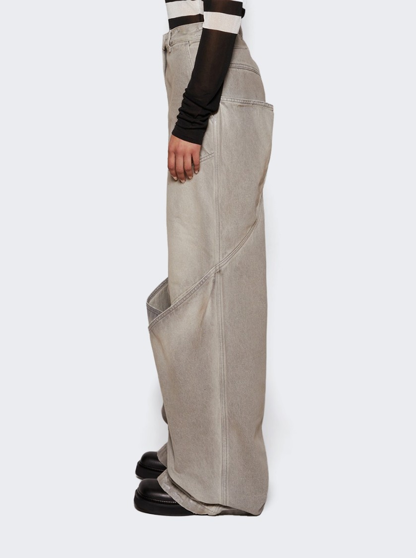 Attico Low-rise Wide-leg Jeans
