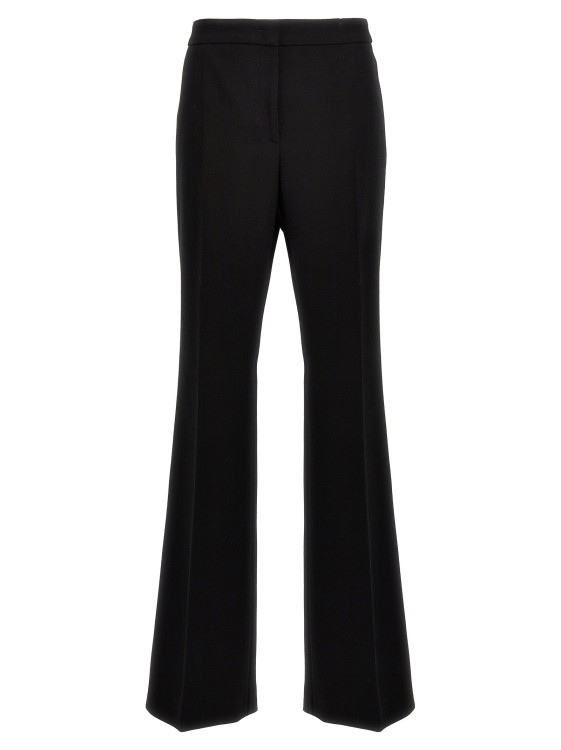 パンツ Moschino Wide-Leg Wool Blend Crepe Pants With Central Pleat Moschino -Leg Wool Blend Crepe Pants With Central Pleat