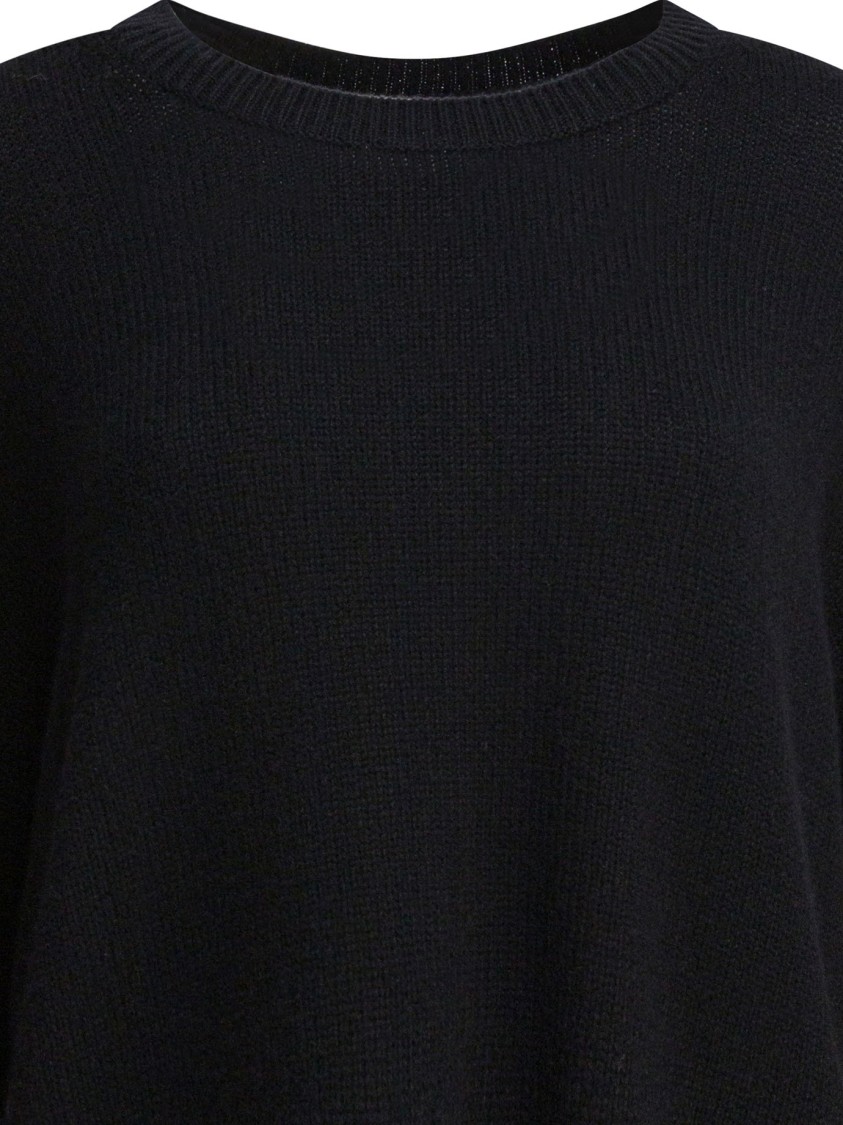 Lisa Yang Relaxed Fit Cropped Cashmere Sweater In Black