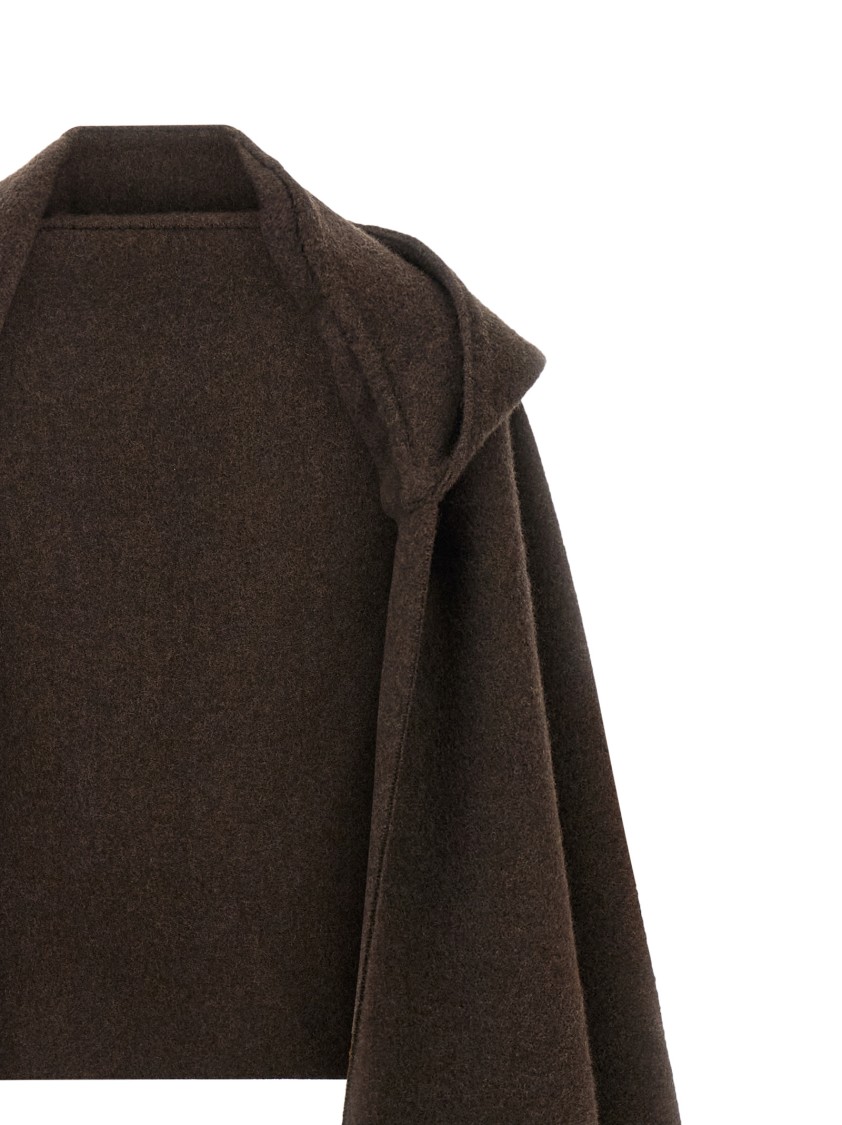 Brunello Cucinelli Hooded Scarf In Black