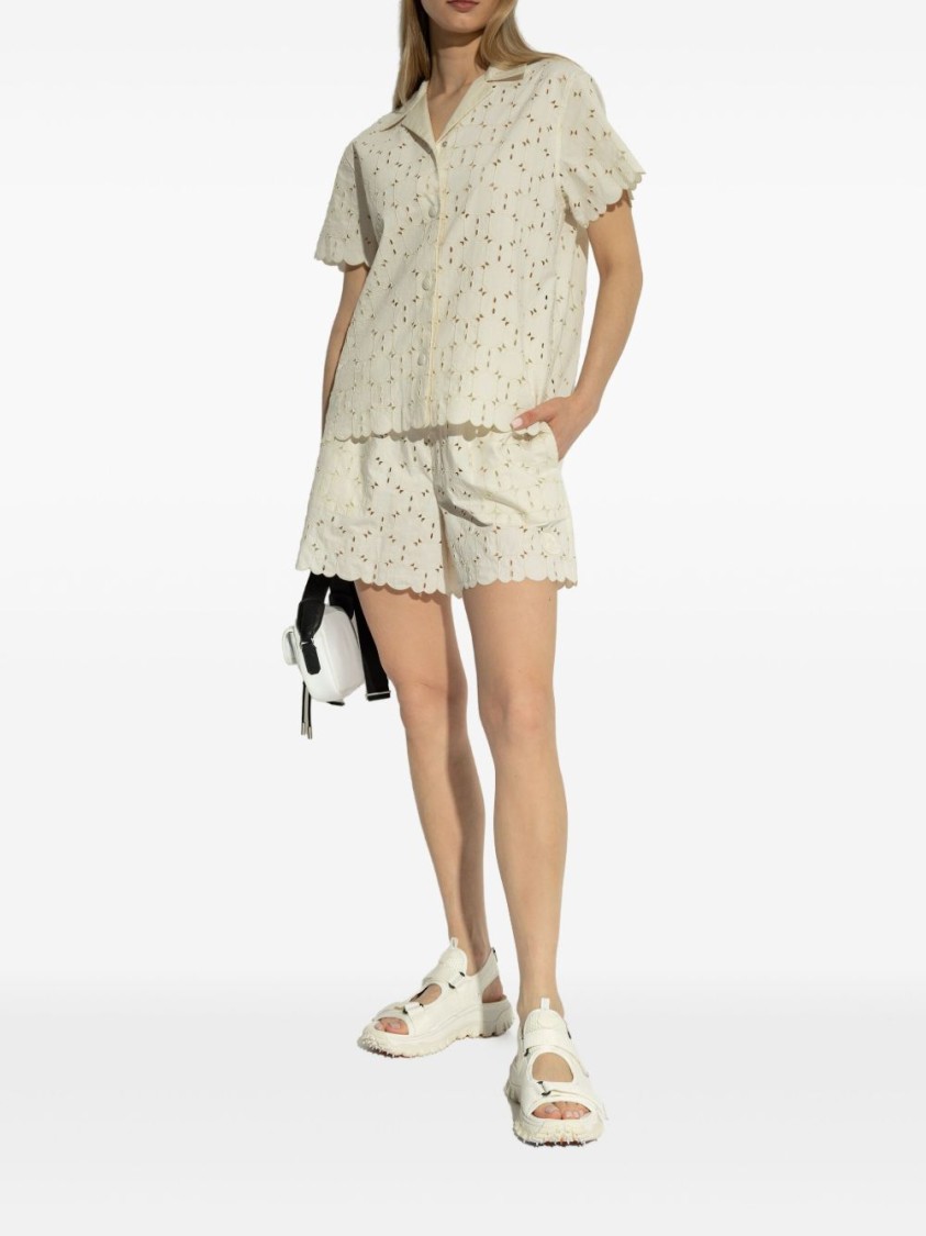 Moncler Sporty White Sandals With Adjustable Straps In White