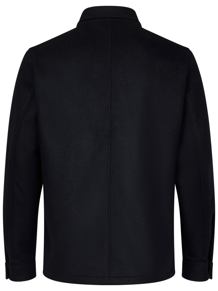 Franzese Collection Timeless Blue Coat In Blue