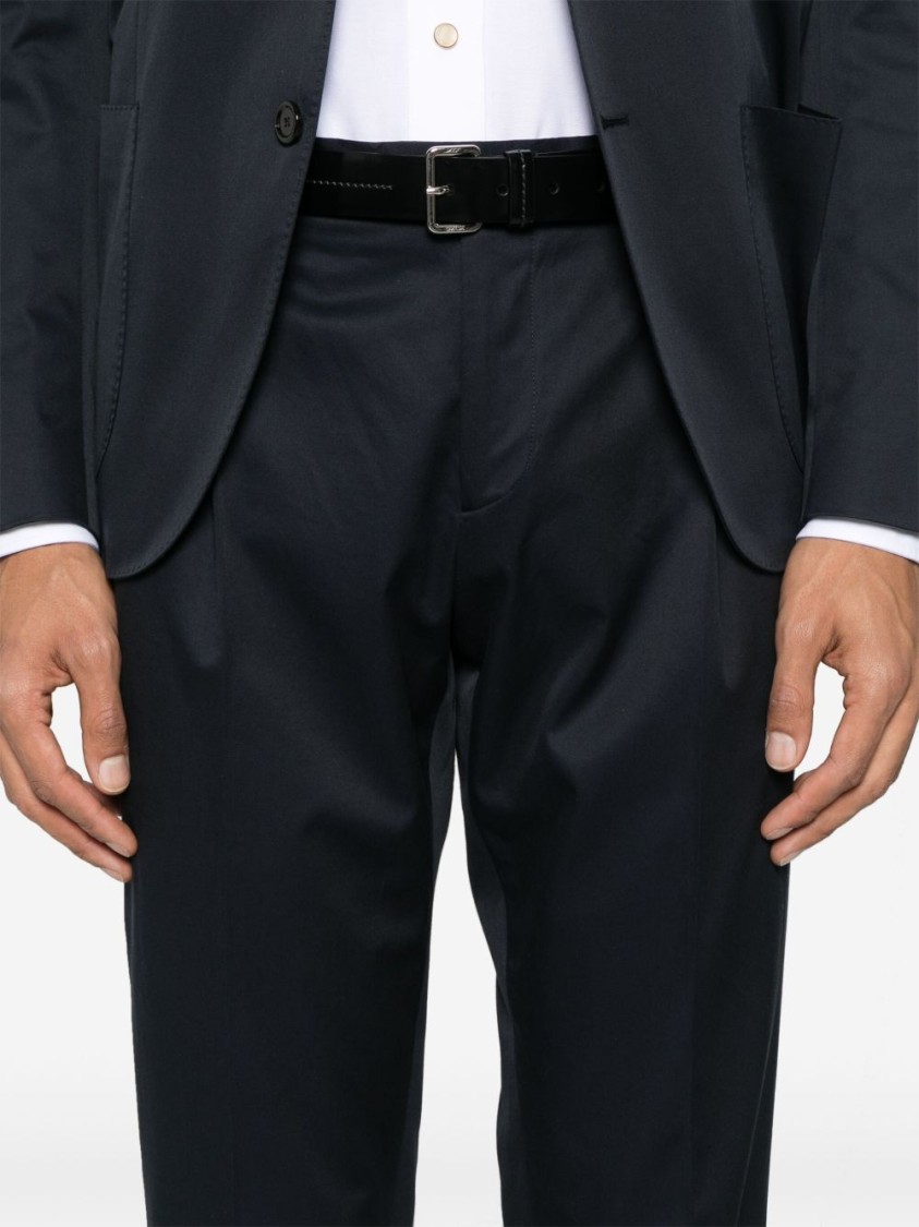 Lardini Blue Suit With Notch Lapel In Blue