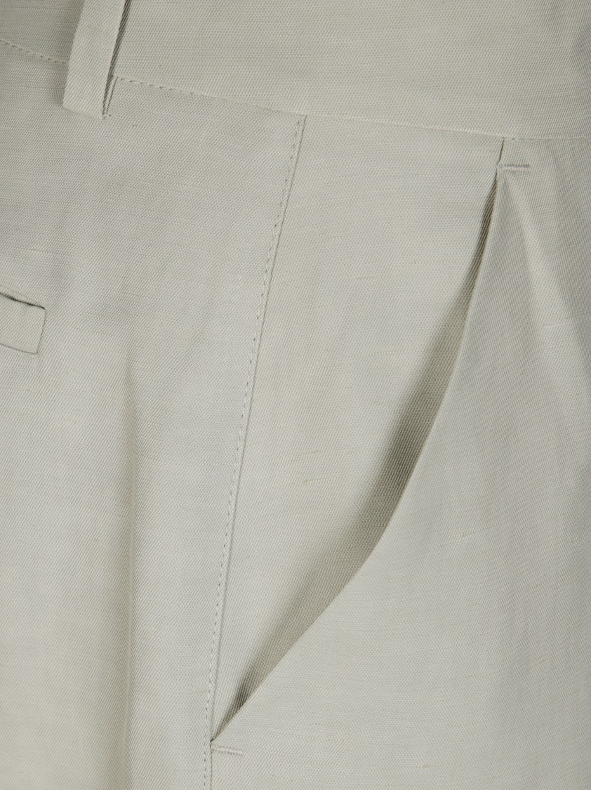 P.a.r.o.s.h Parosh Straight-leg Tailored Trousers With Clean Front In Gray